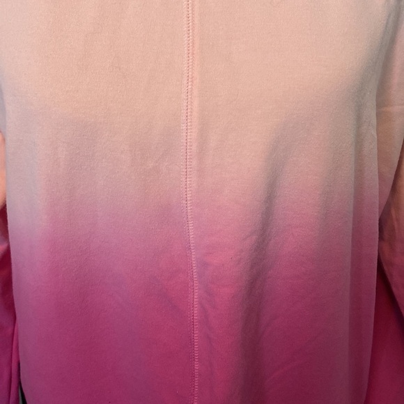 Tek Gear Womens V-neck Ombré Sweatshirt Peach Pink sz L NWT - Picture 4 of 7